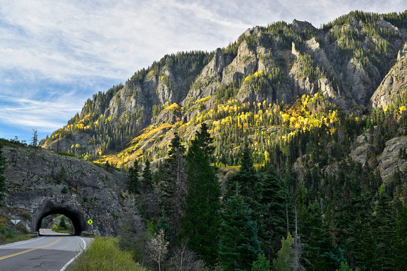 Million Dollar Highway south of Ouray.  10-1-24